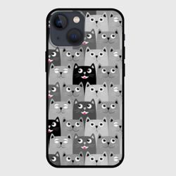 Чехол для iPhone 13 mini Котейки