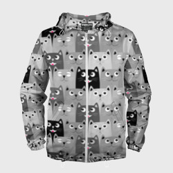 Мужская ветровка 3D Котейки
