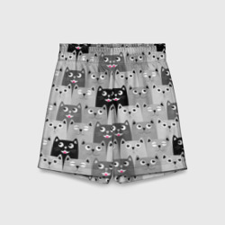 Детские спортивные шорты 3D Котейки