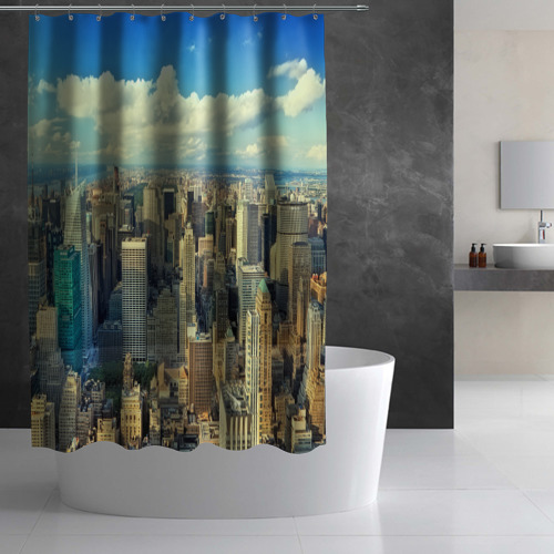 Штора 3D для ванной New York - фото 2