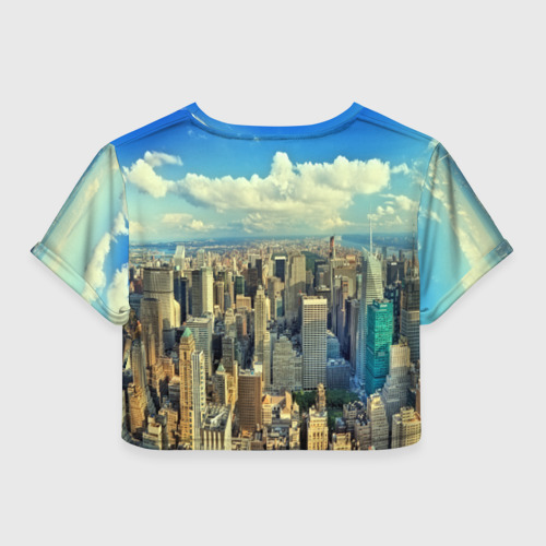 Женская футболка Crop-top 3D New York - фото 2