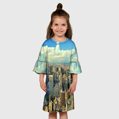 Детское платье 3D New York, цвет 3D печать - фото 4