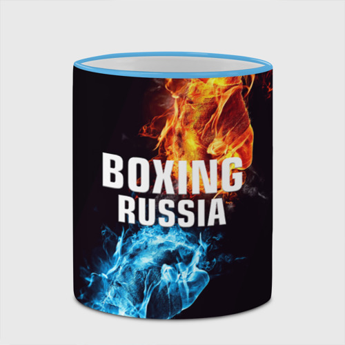 Кружка с полной запечаткой Boxing Russia, цвет Кант небесно-голубой - фото 4