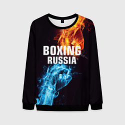 Мужской свитшот 3D Boxing Russia