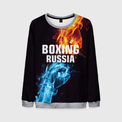 Мужской свитшот 3D Boxing Russia