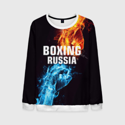 Мужской свитшот 3D Boxing Russia