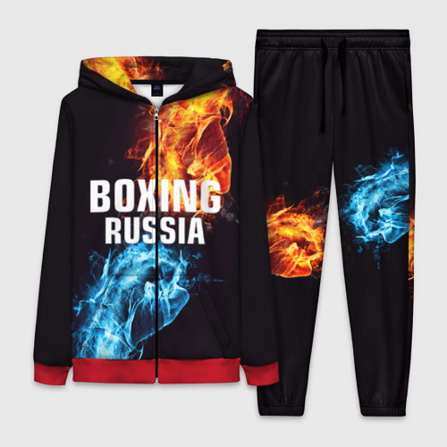 Женский костюм 3D Boxing Russia, цвет красный