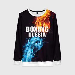 Женский свитшот 3D Boxing Russia