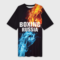 Платье-футболка 3D Boxing Russia
