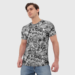 Мужская футболка 3D Стикербомбинг - фото 2