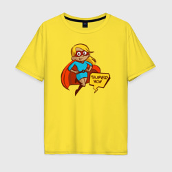 Мужская футболка хлопок Oversize Super Mom