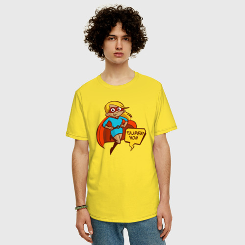Мужская футболка хлопок Oversize Super Mom - фото 3