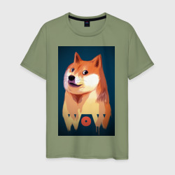 Мужская футболка хлопок Wow Doge