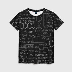 Женская футболка 3D Химия
