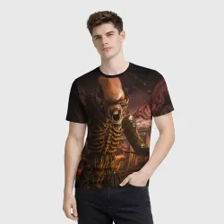 Мужская футболка 3D Alien - фото 2