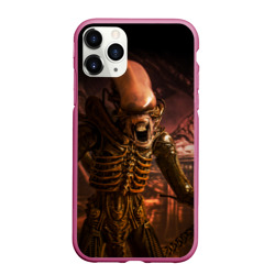 Чехол для iPhone 11 Pro Max матовый Alien