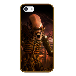 Чехол для iPhone 5/5S матовый Alien