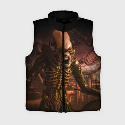Женский жилет утепленный 3D Alien