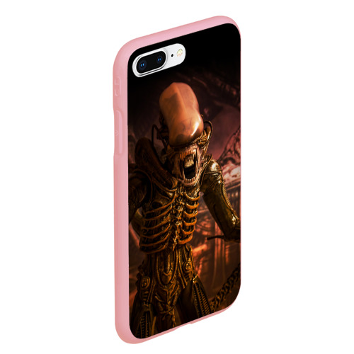 Чехол для iPhone 7Plus/8 Plus матовый Alien, цвет баблгам - фото 3