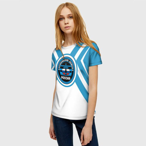 Женская футболка 3D Космические войска 19, цвет 3D печать - фото 3