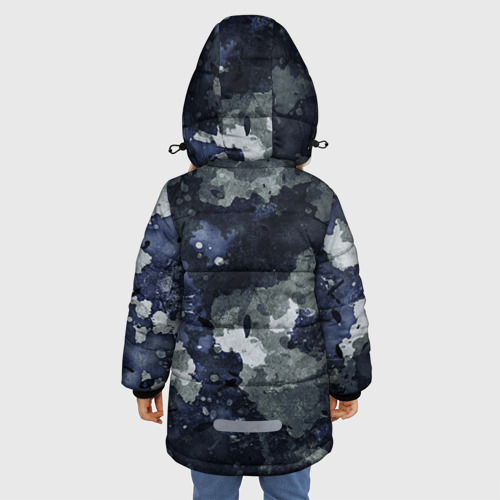 Зимняя куртка для девочек 3D Космические войска 18, цвет черный - фото 4
