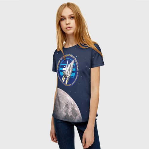 Женская футболка 3D Космические войска 16, цвет 3D печать - фото 3