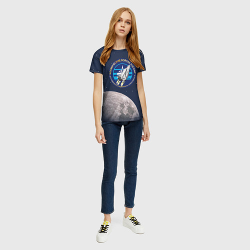 Женская футболка 3D Космические войска 16, цвет 3D печать - фото 5