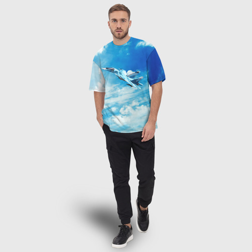 Мужская футболка oversize 3D Космические войска 15, цвет 3D печать - фото 5
