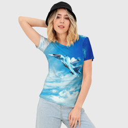 Женская футболка 3D Slim Космические войска 15 - фото 2