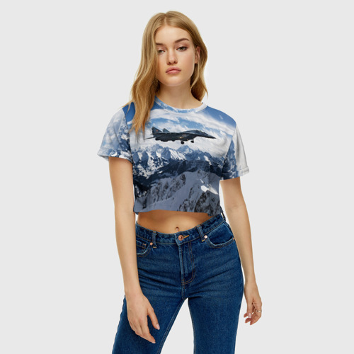 Женская футболка Crop-top 3D Космические войска 10, цвет 3D печать - фото 3