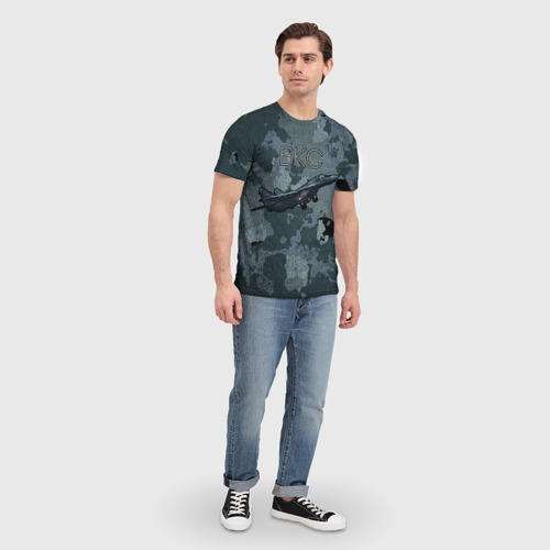 Мужская футболка 3D Космические войска 2, цвет 3D печать - фото 5