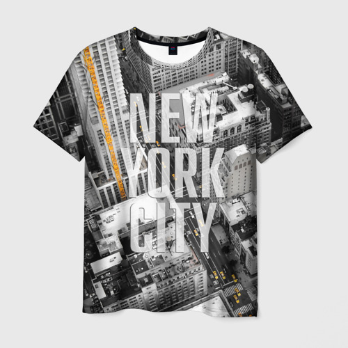 Мужская футболка 3D Улицы Нью-Йорка