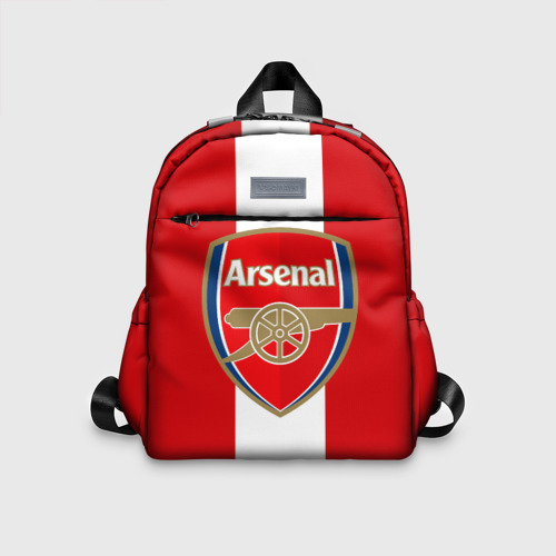 Детский рюкзак с принтом Арсенал, вид спереди №1
