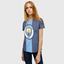 Женская футболка 3D Манчестер Сити - фото 2