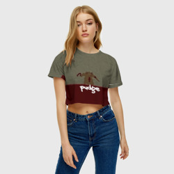 Женская футболка Crop-top 3D Pudge - фото 2