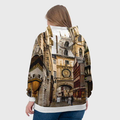 Женская толстовка 3D Улицы Парижа, цвет 3D печать - фото 7