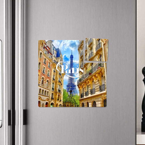 Магнитный плакат 3Х3 Париж - Эйфелева башня - фото 4