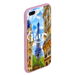 Чехол для iPhone 7Plus/8 Plus матовый Париж, Эйфелева башня - фото 2