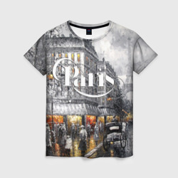 Женская футболка 3D Улицы Парижа