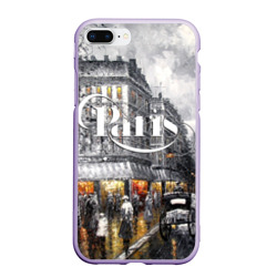 Чехол для iPhone 7Plus/8 Plus матовый Улицы Парижа