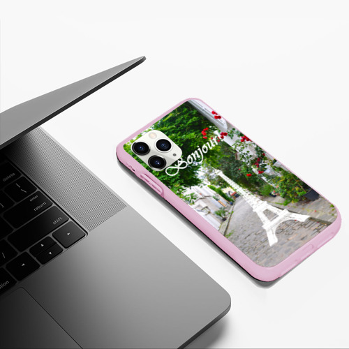Чехол для iPhone 11 Pro Max матовый Bonjour, цвет розовый - фото 5