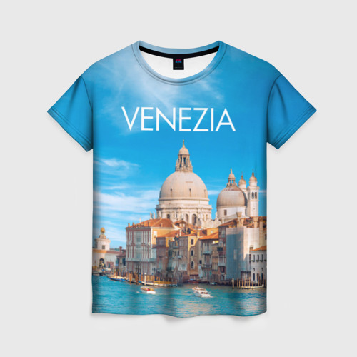 Женская футболка 3D Венеция - архитектура, цвет 3D печать