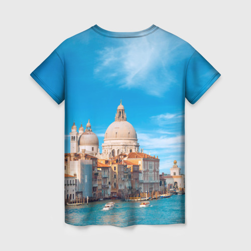 Женская футболка 3D Венеция - архитектура, цвет 3D печать - фото 2