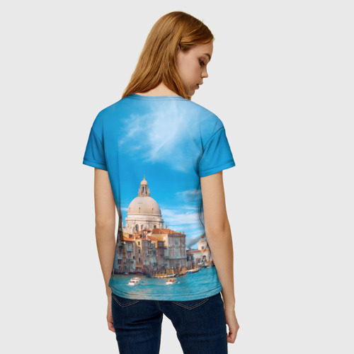 Женская футболка 3D Венеция - архитектура, цвет 3D печать - фото 4