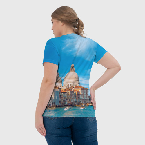 Женская футболка 3D Венеция - архитектура, цвет 3D печать - фото 7