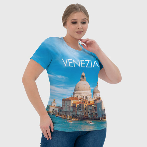 Женская футболка 3D Венеция - архитектура, цвет 3D печать - фото 6