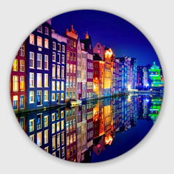 Круглый коврик для мышки Амстердама - Нидерланды