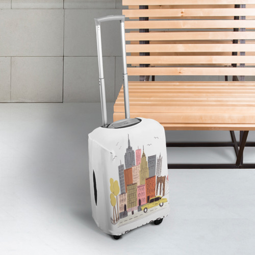 Чехол для чемодана 3D Нью-Йорк, цвет 3D печать - фото 3