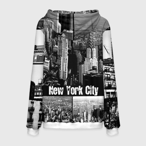 Мужская толстовка 3D Улицы Нью-Йорка, цвет белый - фото 2