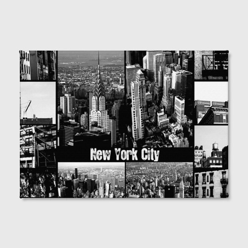 Холст прямоугольный Улицы Нью-Йорка, цвет 3D печать - фото 2